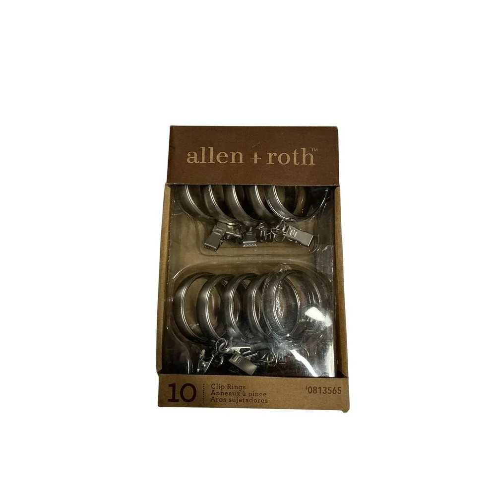 Allen & Roth 10 Clip Curtain Rings (Set Of Two) 1